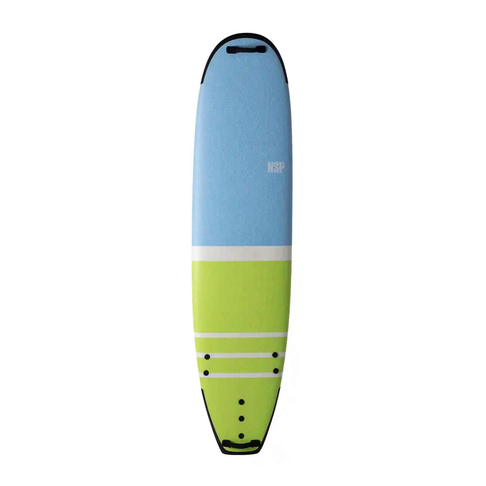 NSP Surf Wide P2 Soft 7'4" | 80.9 L Tail Dip Green Stripes NSP Europe